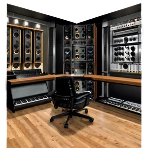 Minimalist Recording Studio Layout Png 06262024 PNG Image