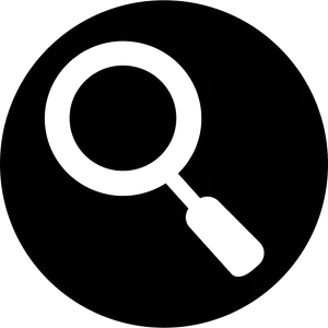 Minimalist Search Icon Graphic PNG Image