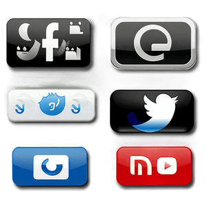 Minimalist Social Media Icons PNG 05252024 PNG