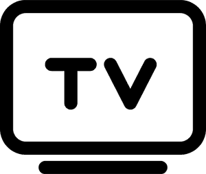 Flat Panel Tv Comments - Tv Icon Black Png PNG