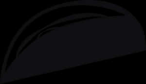 Minimalist Taco Icon PNG with transparent background