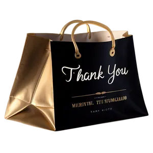 Minimalist Thank You Bag Art Png 06292024 PNG Image