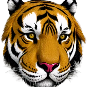 Minimalist Tiger Face Art Png Wfe PNG Image