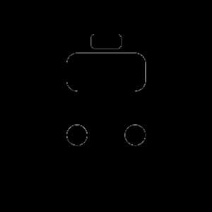 Minimalist Train Icon PNG image with transparent background