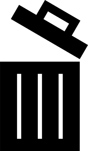 Trash Can Icon Png - Open Trash Bin Icon, Transparent Png PNG image with transparent background