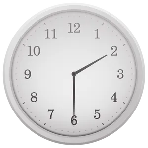 Minimalist Wall Clock Design PNG Image