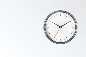 Minimalist Wall Clock Design PNG image with transparent background