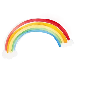 Minimalist Watercolor Rainbow Png Vkg19 PNG Image