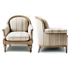 Minimalist White Armchair PNG npd55 PNG with transparent background
