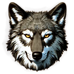 Minimalist Wolf Face Design Png 45 PNG Image