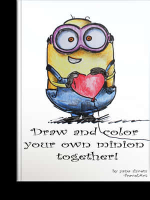 Learn To Draw Minions Step By Step - Minion Drawings With Heart PNG