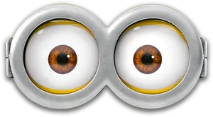 Minion Goggles Close Up PNG Image