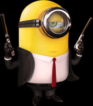 Crazy Minions Png Transparent Image - Hitman Minion PNG