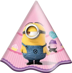 Minion_ Valentines_ Party_ Hat PNG Image