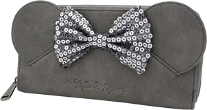 Minnie Mouse Bow Wallet PNG Image