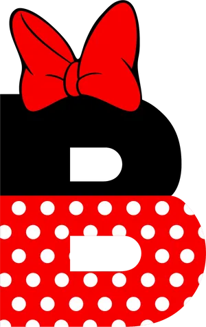 Minnie Mouse Bowand Polka Dots PNG Image