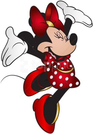 Minnie Mouse Classic Pose PNG Image