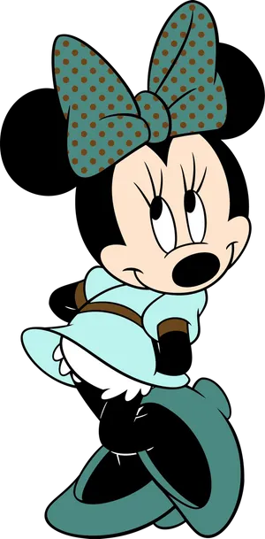 Minnie_ Mouse_ Classic_ Pose PNG Image