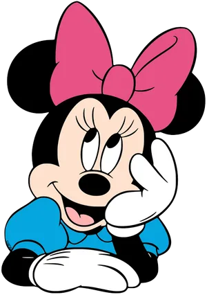 Minnie Mouse Classic Pose PNG Image