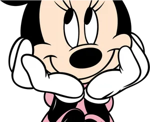 Minnie Mouse Classic Pose PNG Image