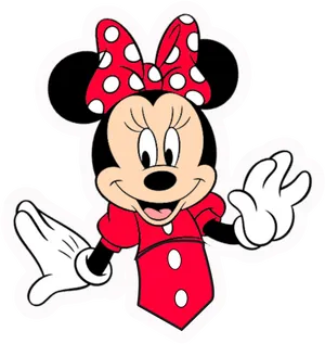 Minnie Mouse Classic Pose PNG Image