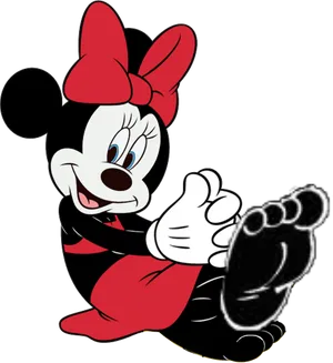 Minnie Mouse Classic Pose PNG Image