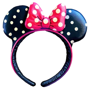 Minnie Mouse Ears A PNG Image