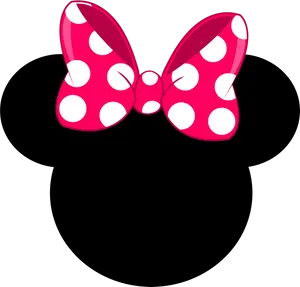 Minnie Mouse Ears Icon PNG Image