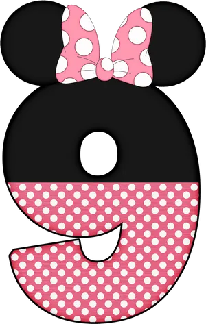 Minnie Mouse Iconic Silhouette PNG Image