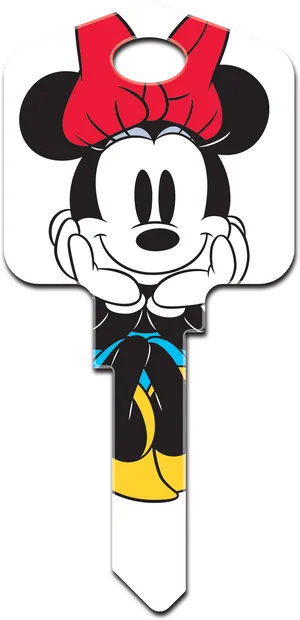 Minnie Mouse Key Design PNG Image