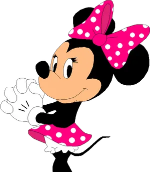 Minnie Mouse Vector Art PNG Image