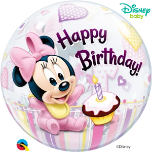 Minnie Mouse1st Birthday Balloon PNG Image