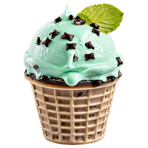 Mint Chocolate Chip Ice Cream PNG 50 PNG image with transparent background