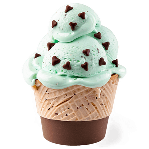 Mint Chocolate Chip Ice Cream PNG sdj PNG image with transparent background