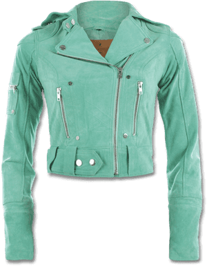 Tiffany Blue Leather Jacket, HD Png Download PNG image with transparent background