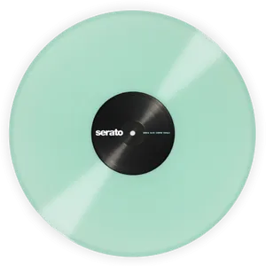 Mint Green Serato Vinyl Record PNG Image