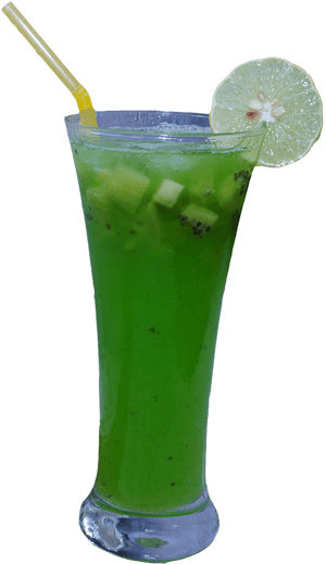 Mint Lime Refreshment Drink PNG with transparent background