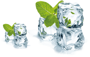 Minty Fresh Ice Cubes PNG image with transparent background