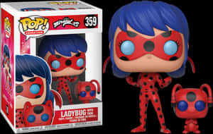 Miraculous Ladybug Funko Popwith Tikki PNG image with transparent background
