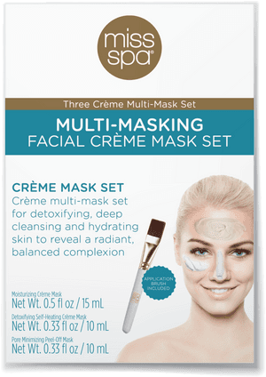 Miss Spa Multi Masking Facial Creme Set Product PNG image with transparent background