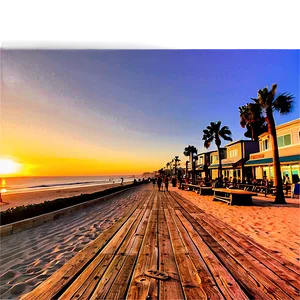 Mission Beach San Diego Boardwalk Png Upq20 PNG Image