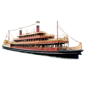 Mississippi Riverboats Vintage Png Ksj PNG Image