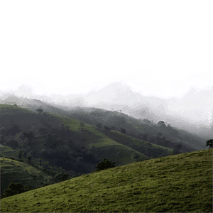 Mist Covered Hills PNG 3 PNG image with transparent background