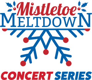 Mistletoe Meltdown Concert Series Graphic PNG image with transparent background