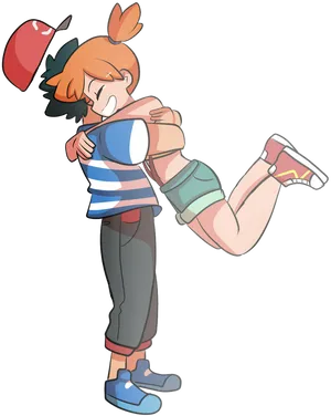 Misty Celebration Pokemon Fanart PNG Image