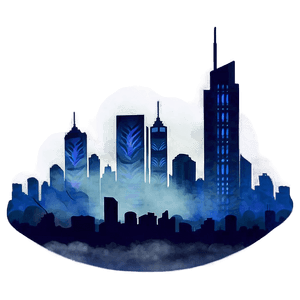 Misty Cityscape PNG 37 PNG image with transparent background