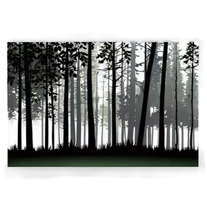 Misty Forest Silhouette Png 26 PNG Image