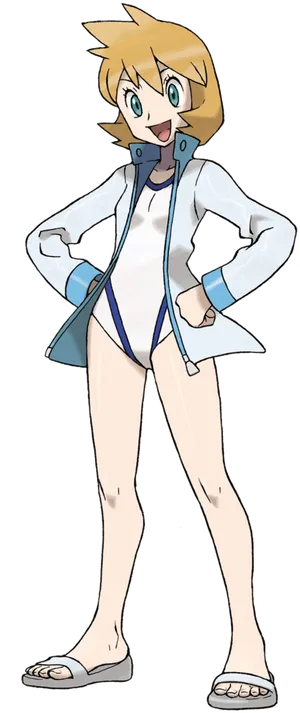 Misty Pokemon Character Pose PNG Image