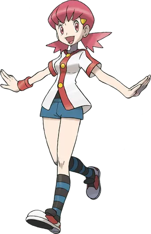 Misty Pokemon Character Pose PNG Image