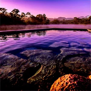 Misty Pool Water Morning Png Fdf PNG Image